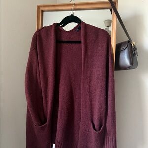 American Eagle Outfitters Burgundy Cardigan